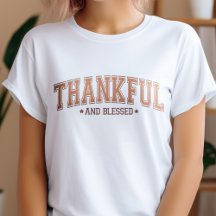Cute Thankful and Blessed College Letter Inspired