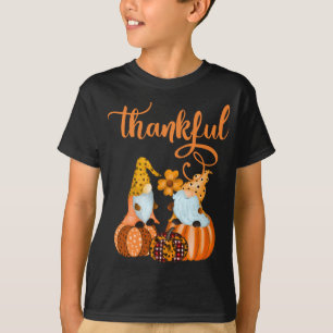 Cute Thankful Gnomes For Fall or Halloween T-Shirt