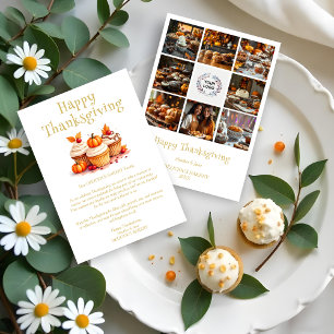 Cute Thanksgiving Cupcakes Collage 8 Photos  Holiday Card