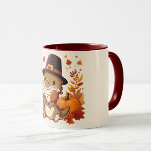 Cute Thanksgiving Dinosaur Mug