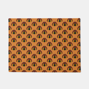 Cute Thanksgiving Fall Turkey Pattern Doormat