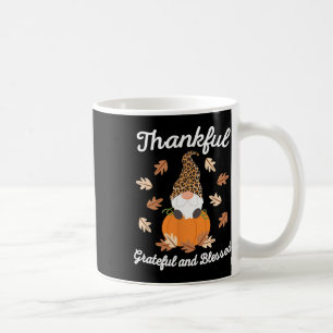 Cute Thanksgiving Gnome Leopard Gnomes Fall Pumpki Coffee Mug