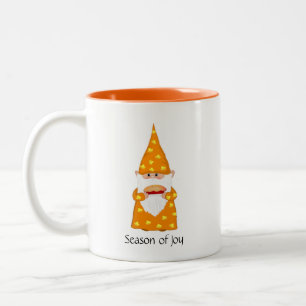 Cute Thanksgiving Gnome  Two-Tone Coffee Mug