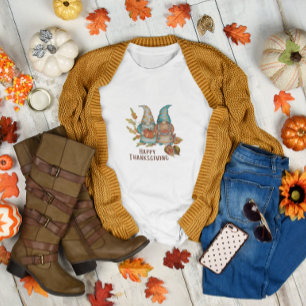 Cute Thanksgiving Gnomes T-Shirt