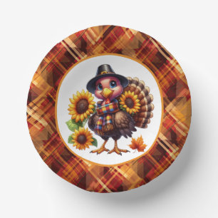 Cute Thanksgiving Holiday turkey Paper Cups Paper Plate