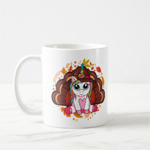 Cute Thanksgiving Shirt Girls Kids Toddler Turkey Coffee Mug
