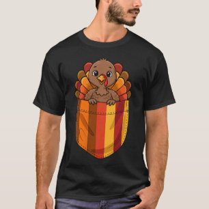 Cute Thanksgiving Turkey Cket Men Women Kids  T-Shirt