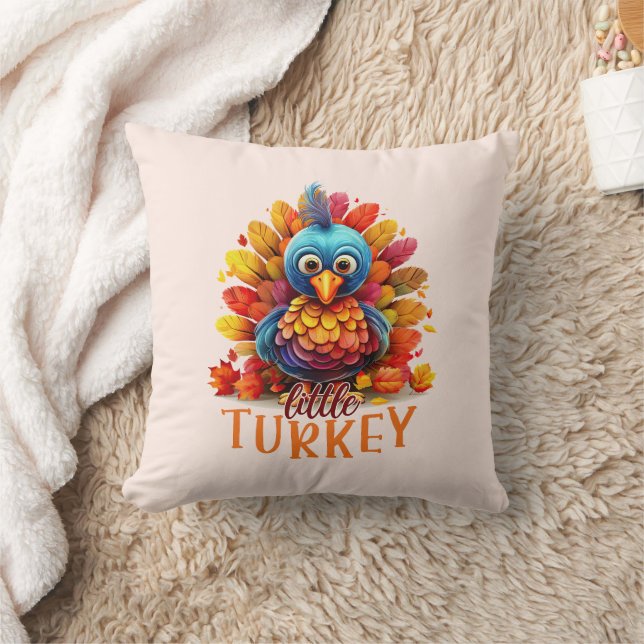 Cute Thanksgiving Turkey Cushion (Blanket)