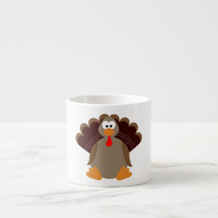 Cute Thanksgiving Turkey Espresso Cup