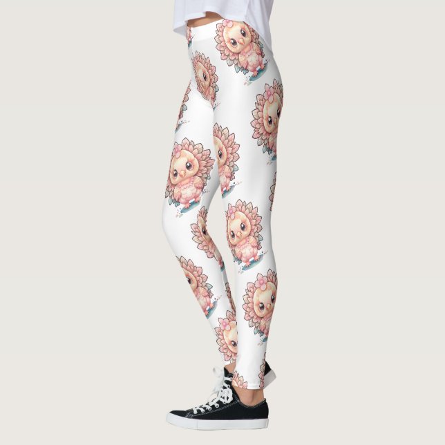 Cute Thanksgiving Turkey Leggings (Left)