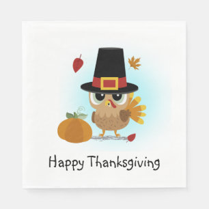 Cute Thanksgiving Turkey Napkin