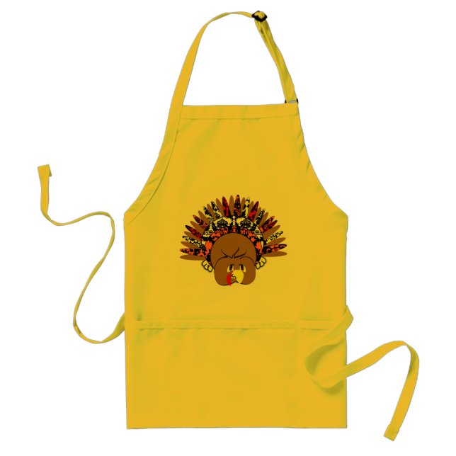 Cute Thanksgiving Turkey Standard Apron (Front)