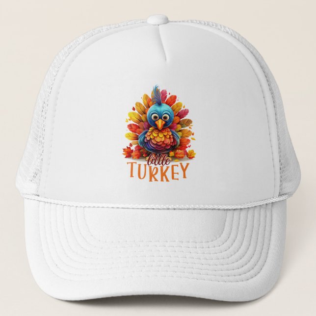 Cute Thanksgiving Turkey Trucker Hat (Front)