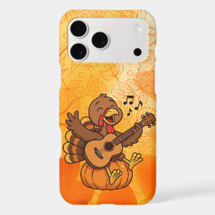 Cute Thanksgiving turkey with guitar