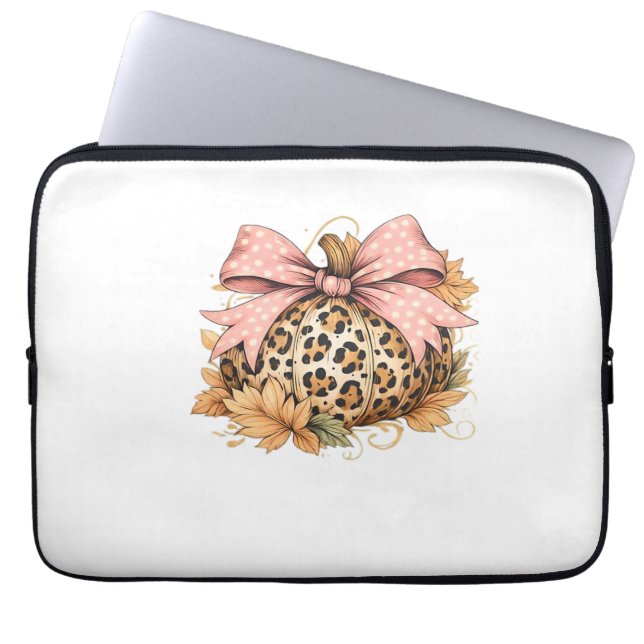 Cute Thanksgiving Turkey with Sparkling Feathers C Laptop Sleeve (Front)