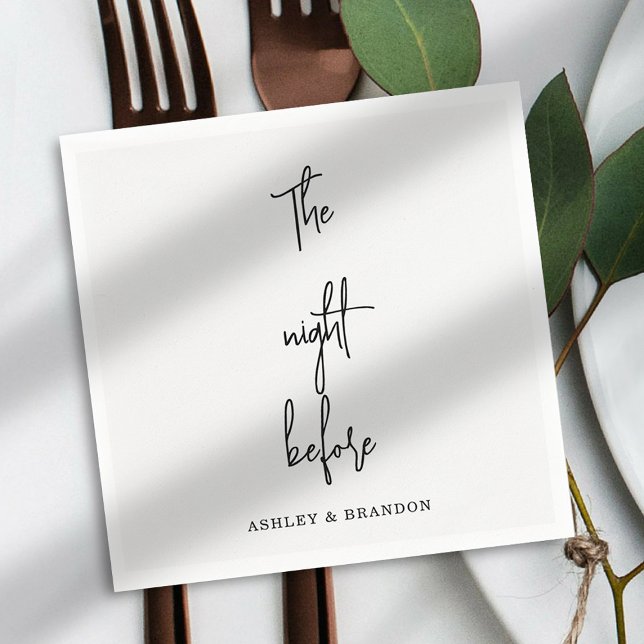 Cute The Night Before Napkins (Creator Uploaded)