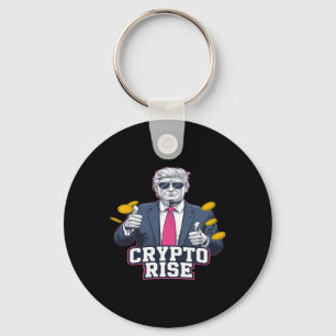 Cute The. Rise Of Bitcoin Trump To The Moon Bullru Key Ring