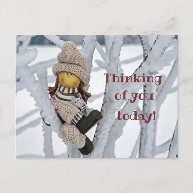 Cute Thinking of You Postcard (Front)