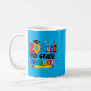 Cute Third Grade Graduation 2026 Crayons Kids Boys Coffee Mug