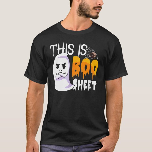Cute This Is Boo Sheet Halloween Ghost Party 2 T-Shirt (Front)