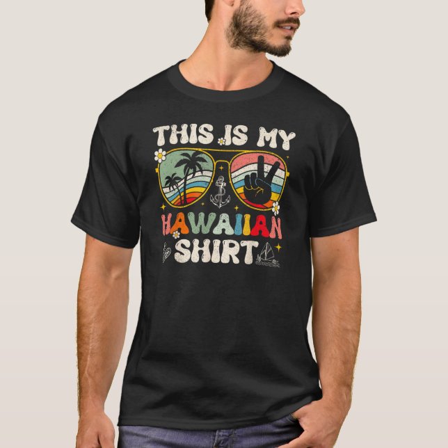 Cute This Is My Hawaiian Tropical Luau Costume Par T-Shirt (Front)