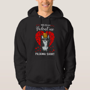 Cute This Is My Valentine Pajama Chihuahua Dog Hoodie