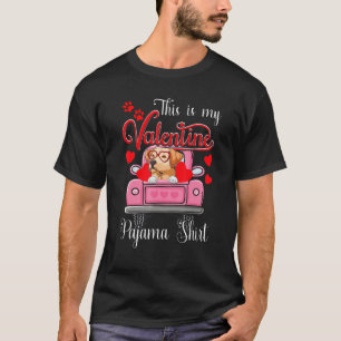 Cute This Is My Valentine Pajama Labrador Dog Pupp T-Shirt