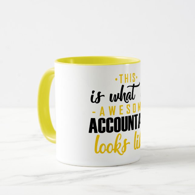 Cute This's What An Awesome Accountant Looks Like Mug (Front Left)