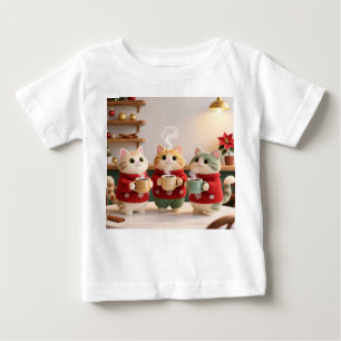 Cute Three Cats Baby Jersey T-Shirt