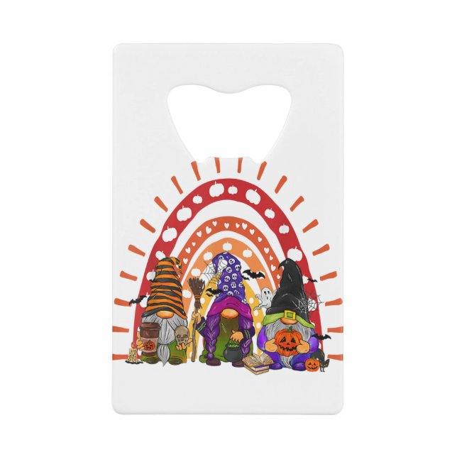 Cute Three Rainbow Gnomes Halloween Autumn Fall Pu (Front)