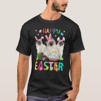 Cute Three Siamese Cats Wearing Bunny Ears Happy E