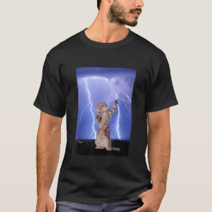 Cute Thunder Cat Design T-Shirt