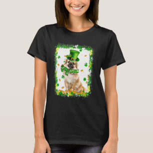 Cute Tibetan Spaniel Dog St Patricks Day Irish Sha T-Shirt