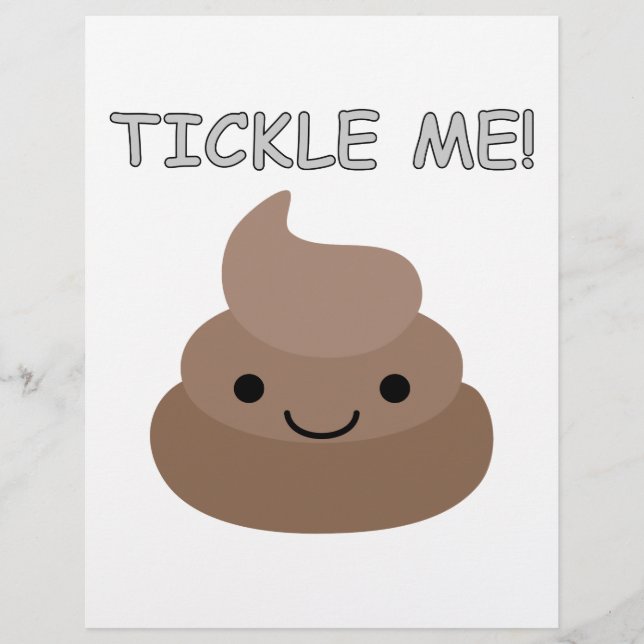 Cute Tickle Me Poop Emoji (Front)