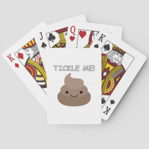 Cute Tickle Me Poop Emoji Playing Cards