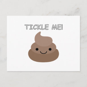 Cute Tickle Me Poop Emoji Postcard