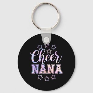 Cute Tie Dye Cheer Nana Cheerleading Cheerleader G Key Ring