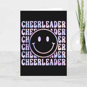 Cute Tie Dye Cheerleading For Cheerleader Squad Ch Card