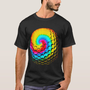 Cute Tie Dye Golf Gift Men Women Funny Rainbow Col T-Shirt