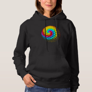 Cute Tie Dye Golf Men Women Rainbow Coloured Bal Hoodie
