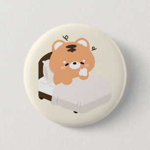 Cute Tiger 6 Cm Round Badge