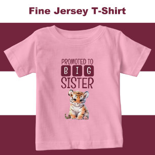 Cute tiger big sister pink baby T-Shirt