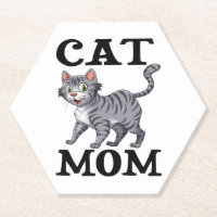 Cute Tiger Cat Mum Gift Funny kitty Cartoon Cats