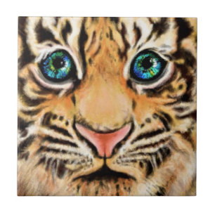 Cute Tiger Ceramic Tile