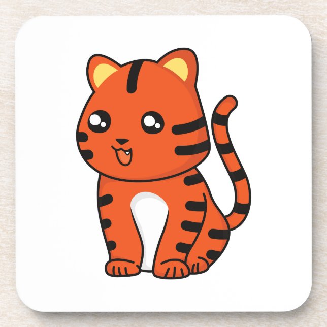 Cute Tiger Coaster (Front)
