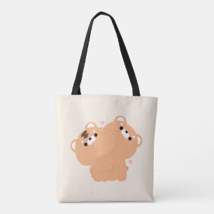 Cute Tiger Couple Tote Bag