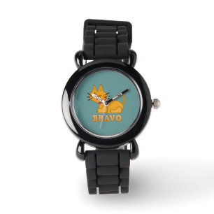 Cute tiger cub cat animal pet brave bravo cartoon watch