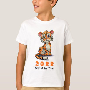 Cute Tiger Cub Chinese New Year of the Tiger 2022  T-Shirt