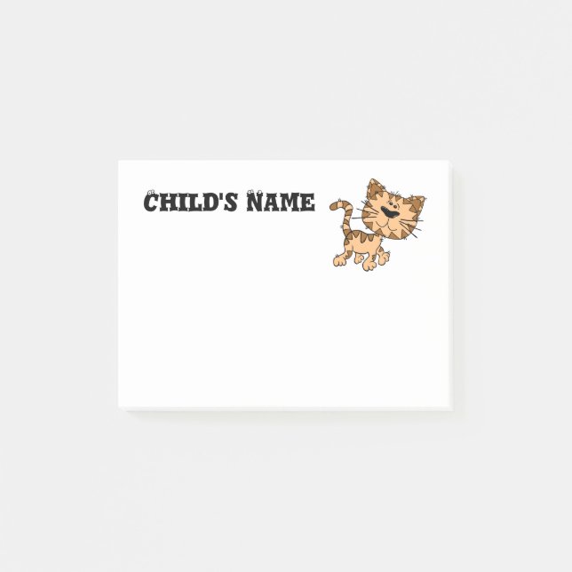 Cute Tiger Cub Post-it Notes (Front)