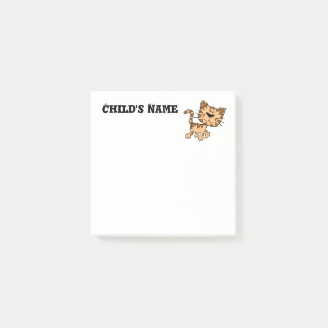 Cute Tiger Cub Post-it Notes (Front)